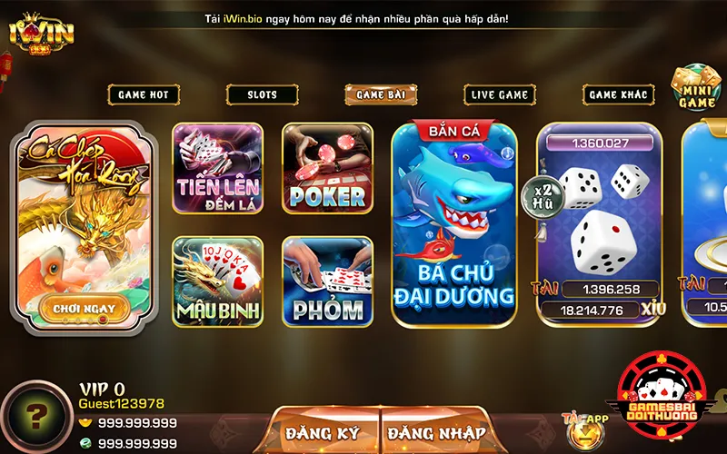 Iwin cổng game bài đổi thưởng uy tín với giao diện thân thiện